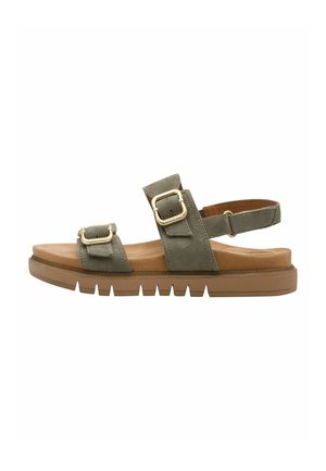 Tamaris, Sandale cu platformă - sage suede