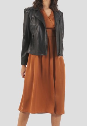 Leren jas - black