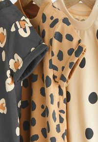 Next 3 PACK - REGULAR FIT - Body - black  cream animal print