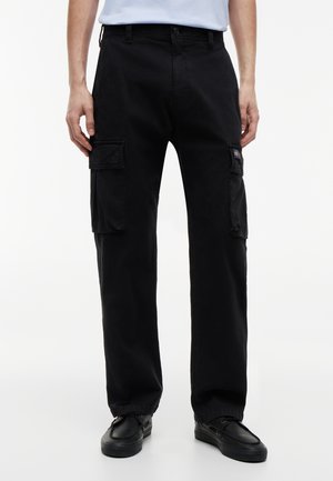 Tommy Jeans OTIS CANVAS REGULAR CARGO TROUSERS - Παντελόνι cargo - black