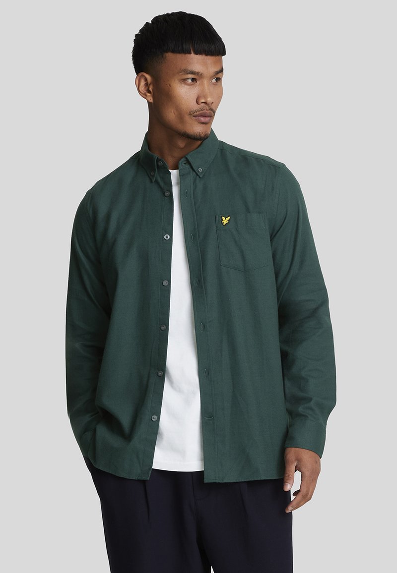 Lyle & Scott PLAIN  - Camisa - argyle teal