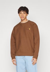 Carhartt WIP AMERICAN SCRIPT - Sweater - lumber