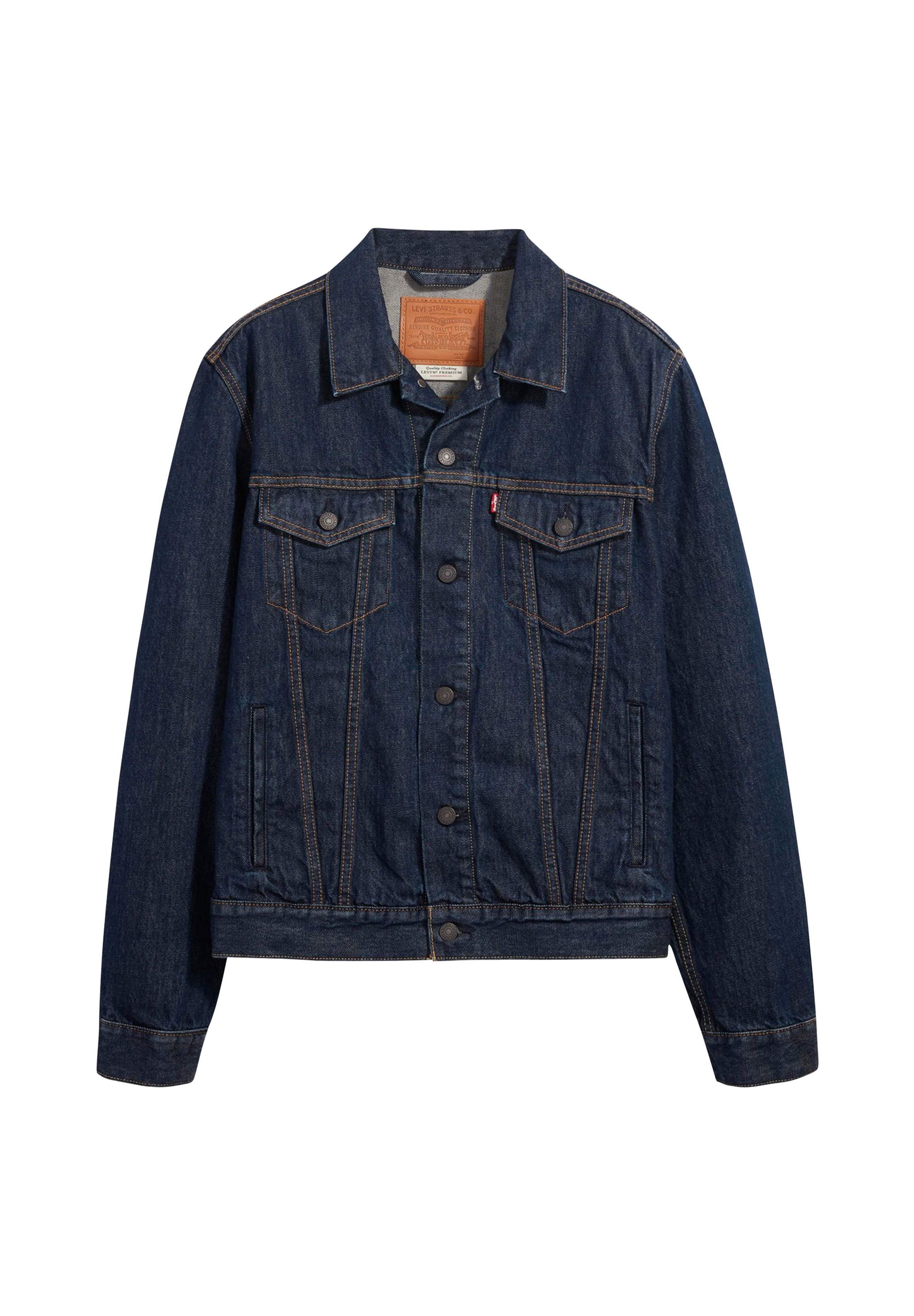 Levi's® TRUCKER JACKET - Denim jacket - med indigo/dark-blue