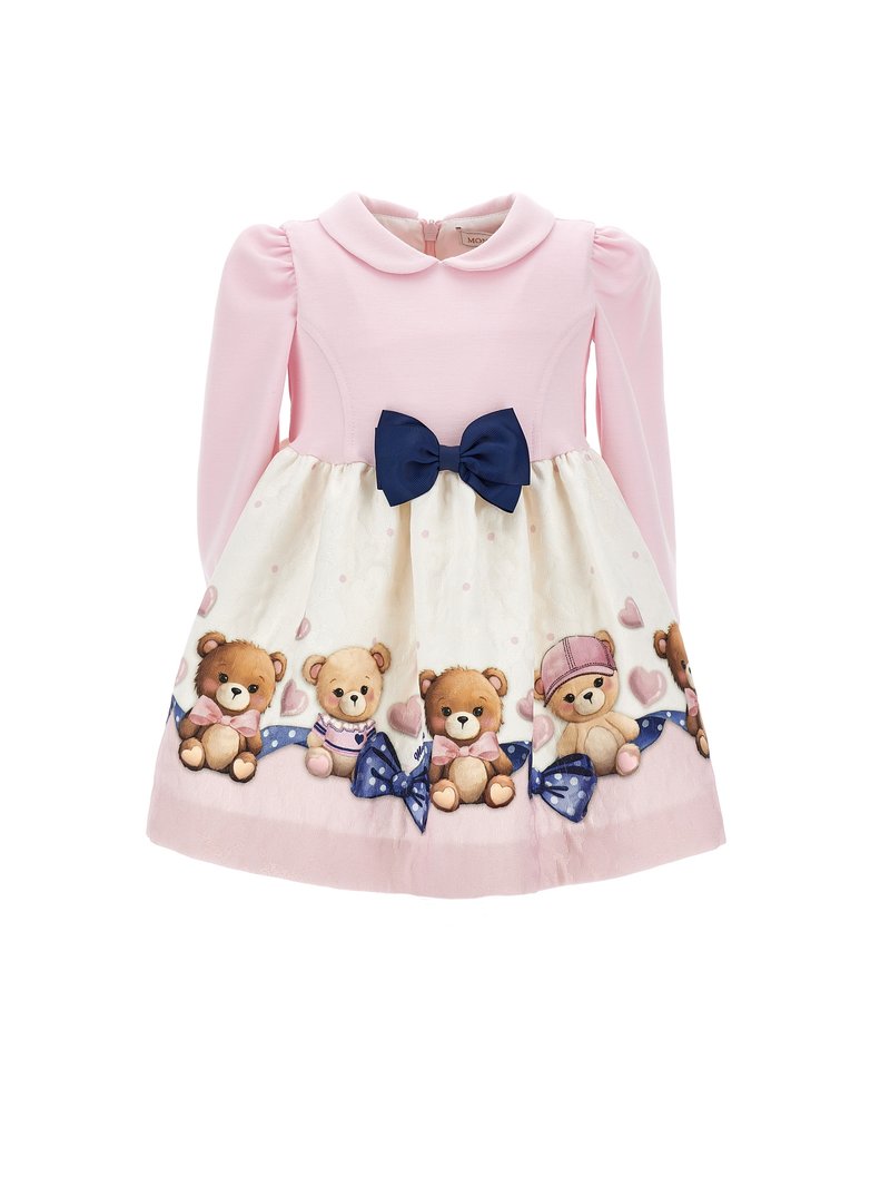Monnalisa BABY BEAR ABITO - Cocktailkjole - panna/fairytale