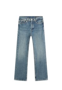 Massimo Dutti HIGH-WAIST BOOT-CUT - Jeans Straight Leg - blue