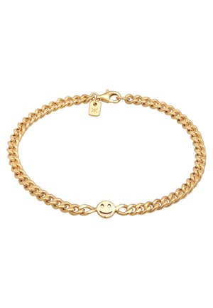 KUZZOI CHAIN SMILE - Armband - gold-coloured