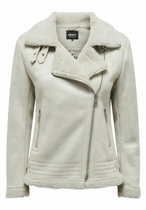 ONLY ONLNEWDIANA AVIATOR - Chaqueta de cuero sintético - pumice stone