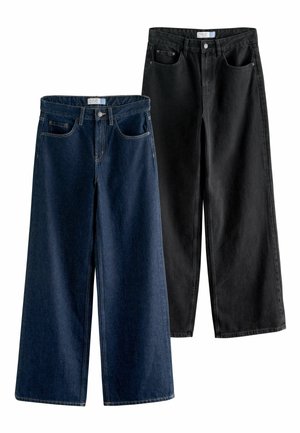 WIDE LEG - Široké nohavice - black rinse blue