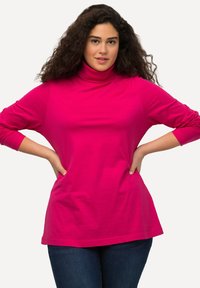 Ulla Popken ROLLKRAGEN - Langarmshirt - pink