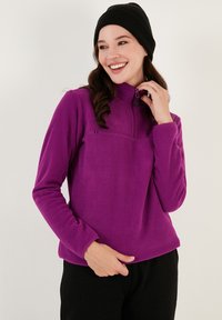 LELA HIGH COLLAR - Flisinis džemperis - purple