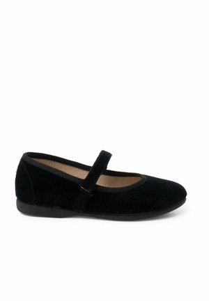 MERCEDITAS TIRA FINA ADHERENTE - Riemchenballerina - metallic black