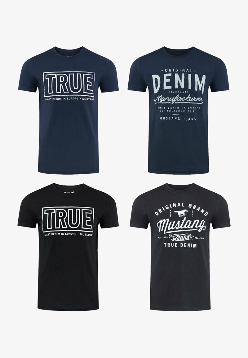 Mustang TEE 4 PACK - T-shirt print - farbmix