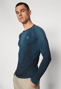 ODLO BL TOP CREW NECK PERFORMANCE WARM BLACKCOMB - Apakškrekls - provincial blue