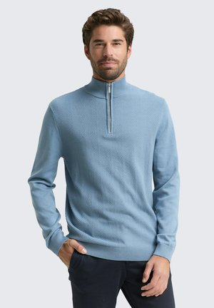 TROYER MIT FISCHGRÄT-STRUKTUR - Trui - faded denim blue