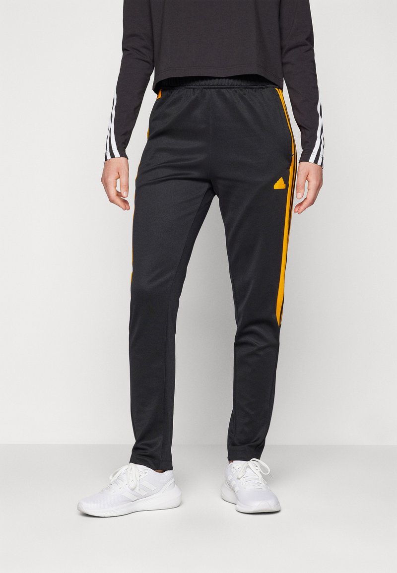 adidas Sportswear TIRO CUT 3 STRIPES TRACKPANTS - Treniņtērpa apakšdaļas - black/crew orange