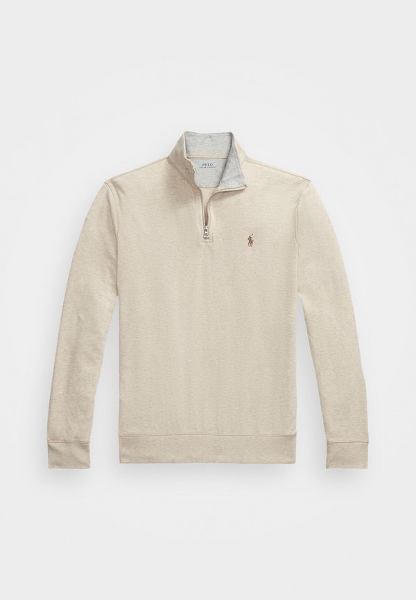 LUXURY JERSEY QUARTER ZIP PULLOVER - Sweatshirt - tuscan beige heather3