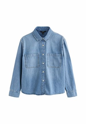 Next, LONG SLEEVE DENIM SHIRT - Hemdbluse - mid blue