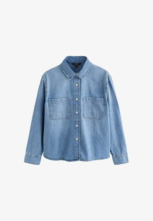 Next, LONG SLEEVE DENIM SHIRT - Hemdbluse - mid blue