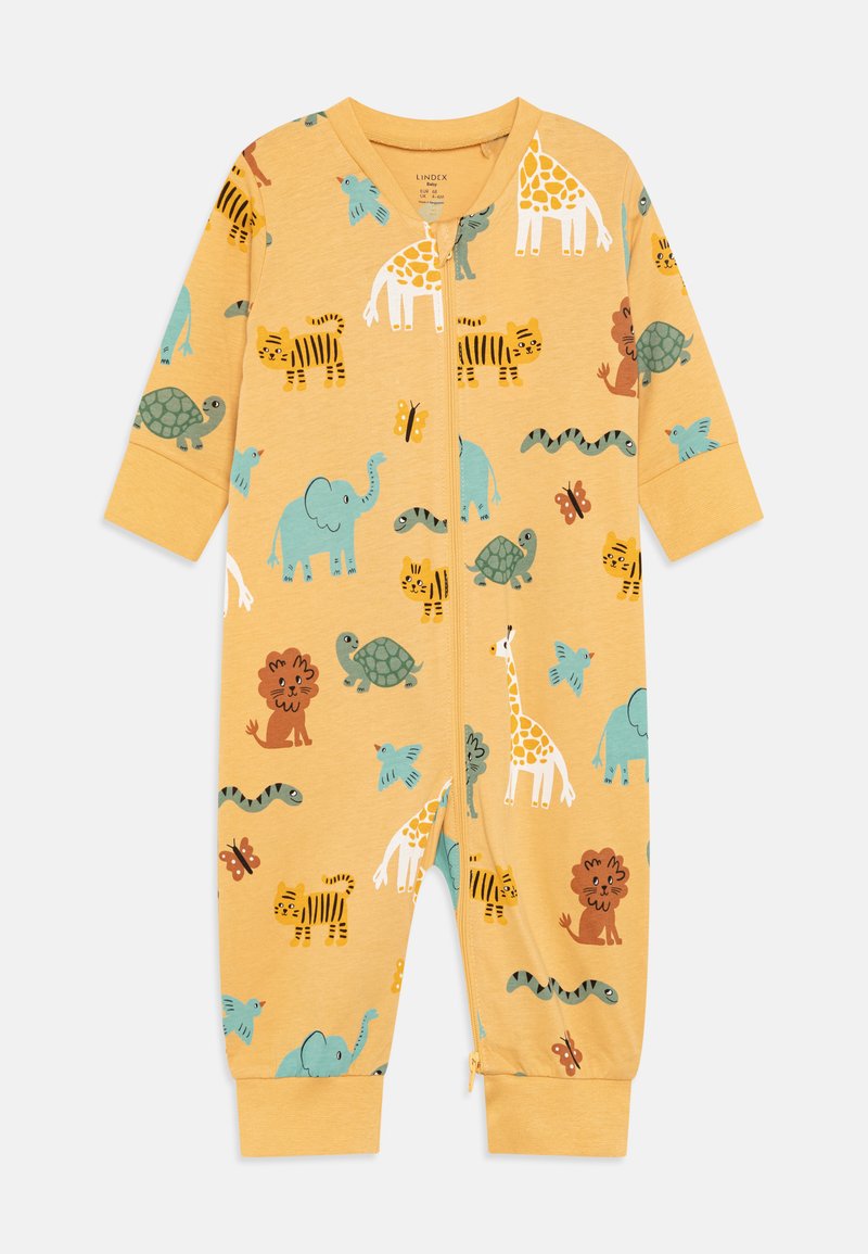 Lindex JUNGLE UNISEX - Pižame - dusty yellow