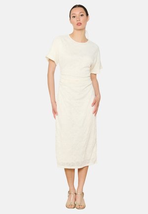 Day dress - ecru peach