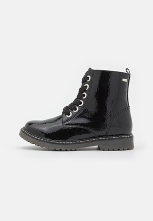 Lace-up ankle boots - black