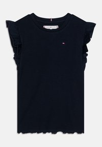 Tommy Hilfiger RUFFLE - Camiseta estampada - desert sky