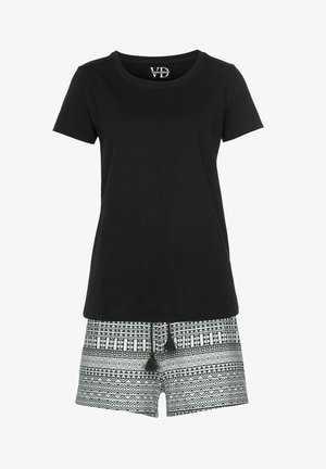 LASCANA Pyjama set - schwarz-gemustert