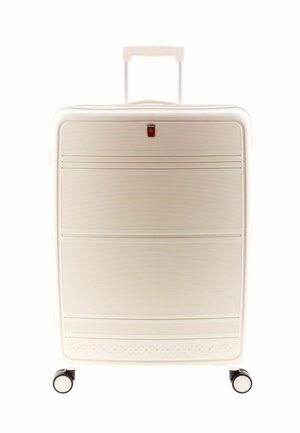 4 ROLLEN TROLLEY 75CM MIT DEHNFALTE - Wheeled suitcase - sand white