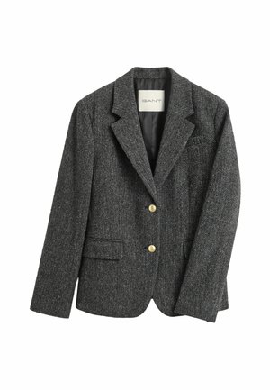 GANT, GANT HERRINGBONE BLAZER - Blazer - charcoal melange