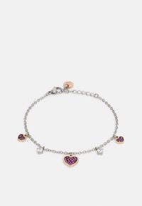 BRACELET ESSENTIAL - Bracelet - silver-coloured/white/red