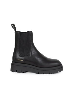 Platform ankle boots - black