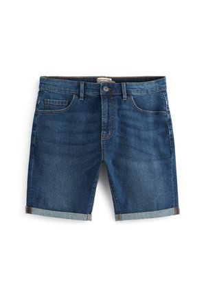 Next SLIM FIT STRETCH - Jeans Shorts - mid blue