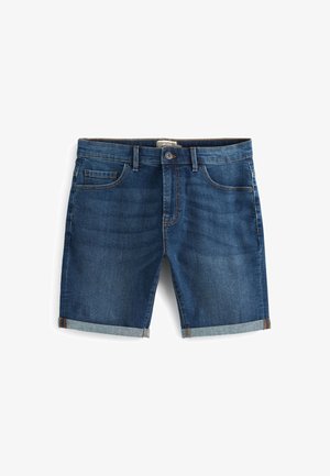 Next SLIM FIT STRETCH - Džinsiniai šortai - mid blue