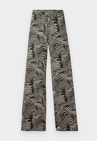 JDYDEBBIE WIDE PANT - Bukse - black/whitecap grey