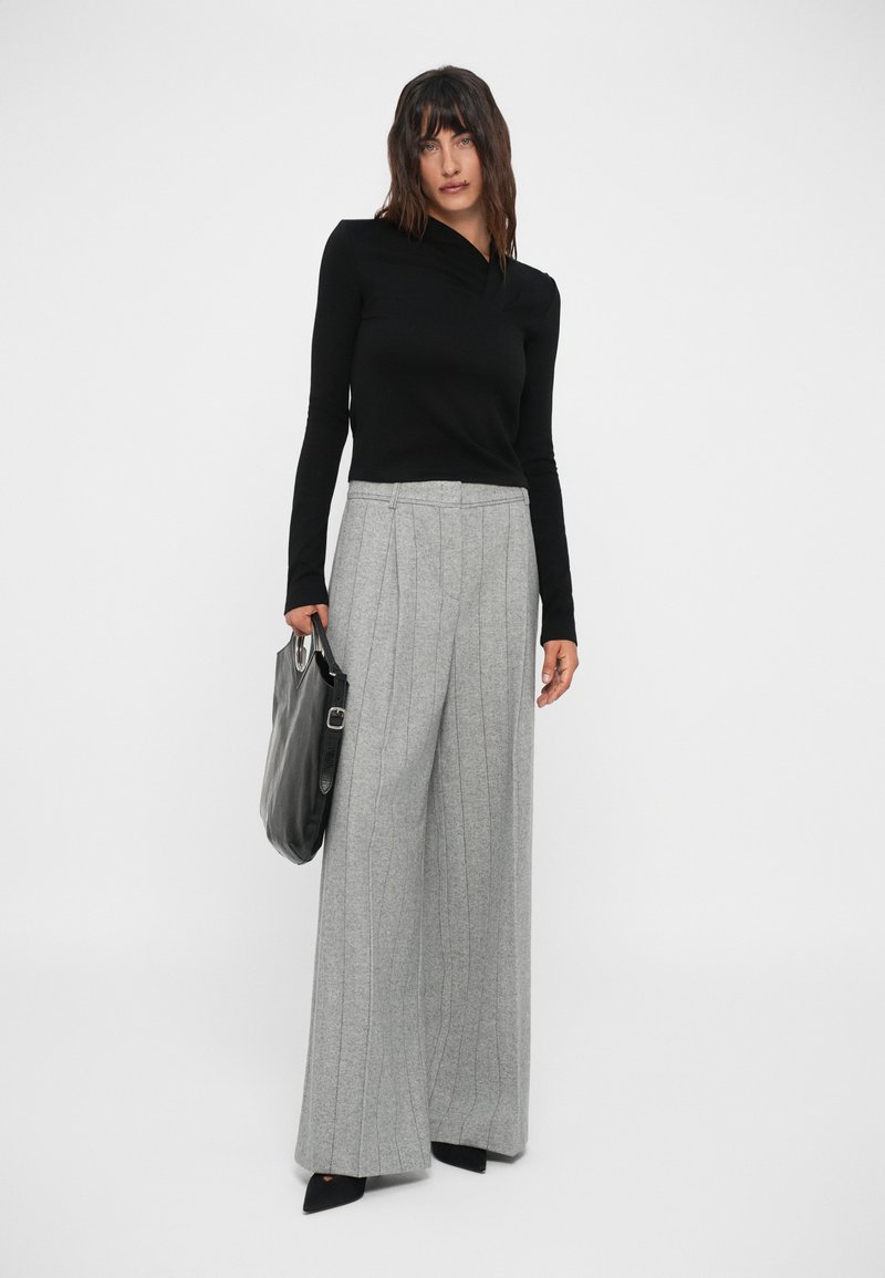 Haut Manches 3/4 IRO Modèle Malala - Lin Noir Maille Résille - Taille S (36/38) - Neuf Sans étiquettes