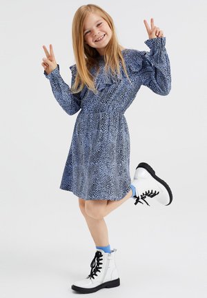 VOLANTS - Day dress - blue