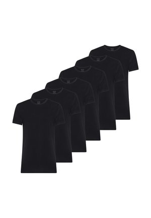 6 PACK - Maglietta intima - nero