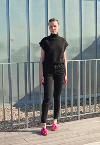 Anna Field Calças de ganga justas - black denim