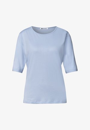 Street One, BASIC SOLID-COLOR CREW-NECK T-SHIRT - T-shirt basique - whispery blue