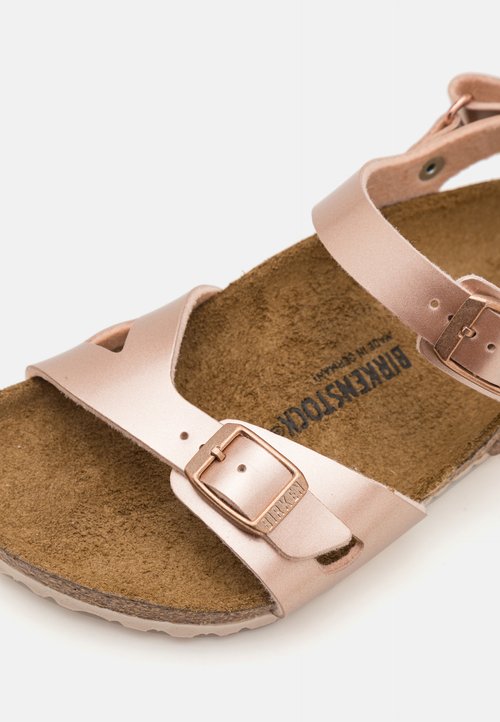 Birkenstock RIO AS KIDS ELECTRIC METALLIC NARROW - Slippers - electric metallic — foto 6