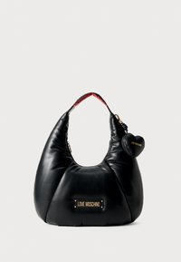 PUFFY LOGO - Handbag - black/red