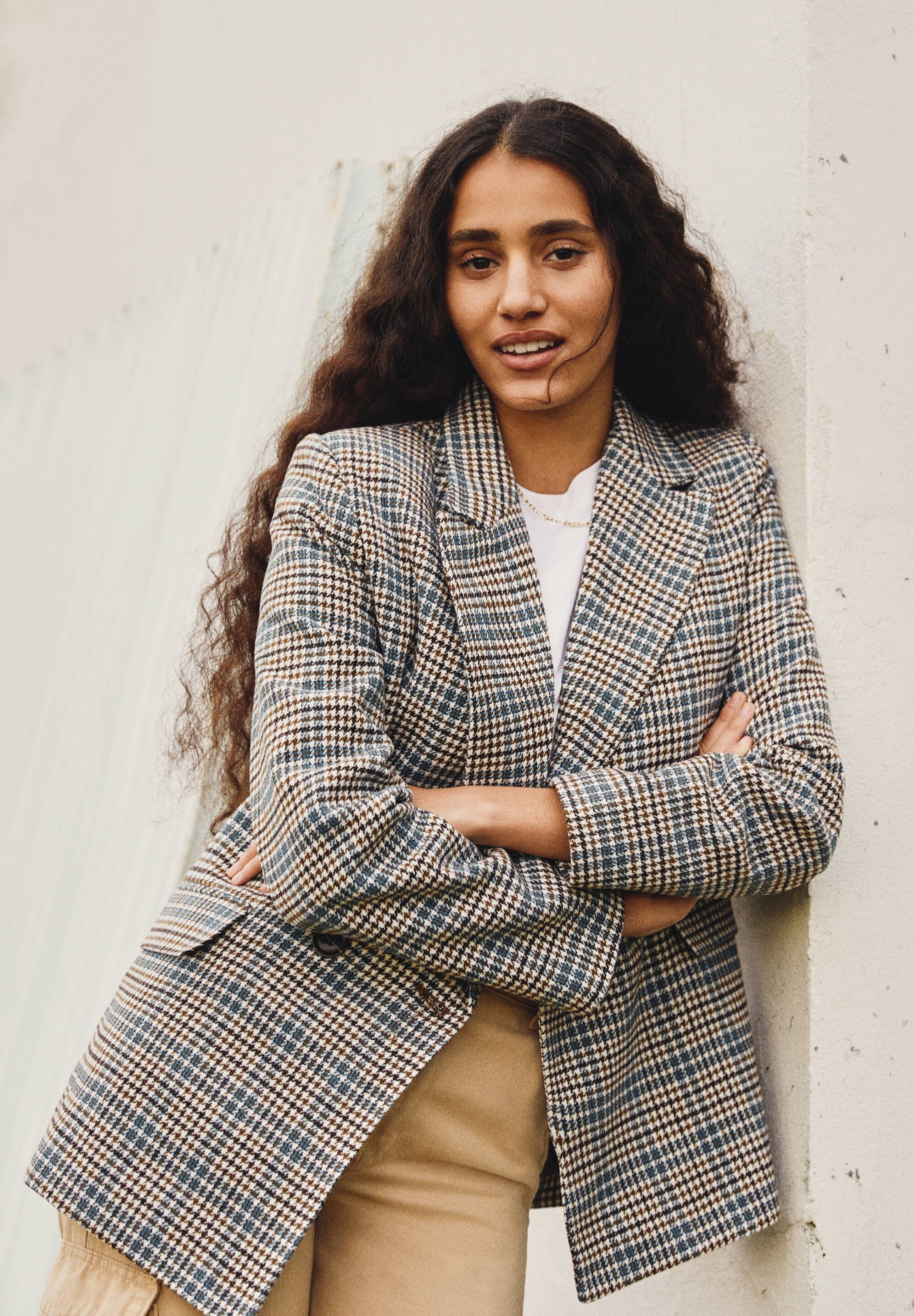 pull and bear checked jacket
