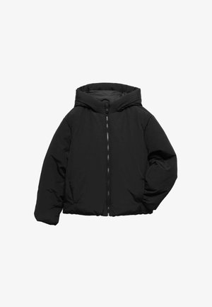 Marks & Spencer, HOODED PUFFER JACKET (6-16 YRS) UNISEX - Vinterjakker - black