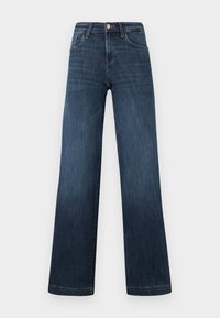 ONLPOWER PUSH UP WIDE LEG - Wide leg - dark blue denim