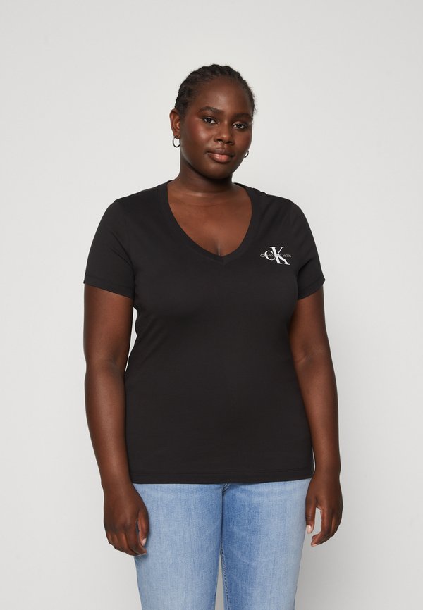 CLASSIC SLIM V NECK TEE - Basic T-shirt