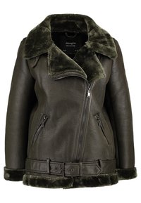 Jennyfer Jacka i konstläder - khaki