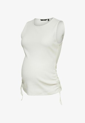 Vero Moda, TOP REGULAR FIT V-NECK TOP - Topp - snow white