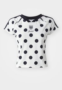 POLKA DOT FOOTBALL - Print T-shirt - black/white