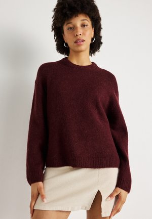 CREW NECK SWEATER - Pulover - tawny port