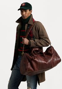 HERITAGE LEATHER DUFFEL - Torba za vikend - brown